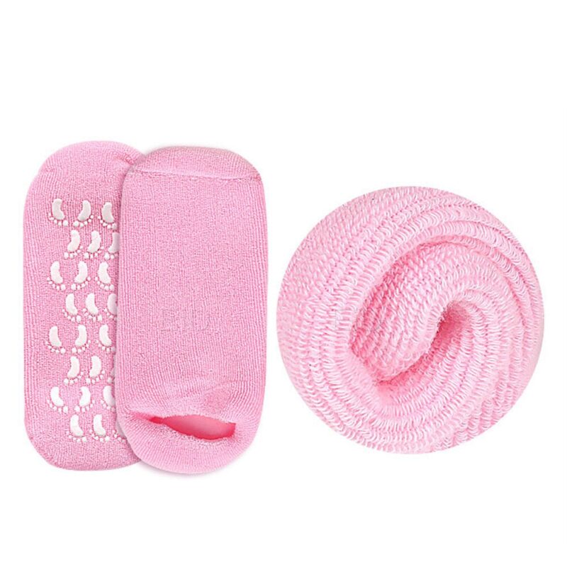 Chaussettes de gel de spa en silicone,soin des pieds, hydratant,protection de la peau fissurée – Image 5