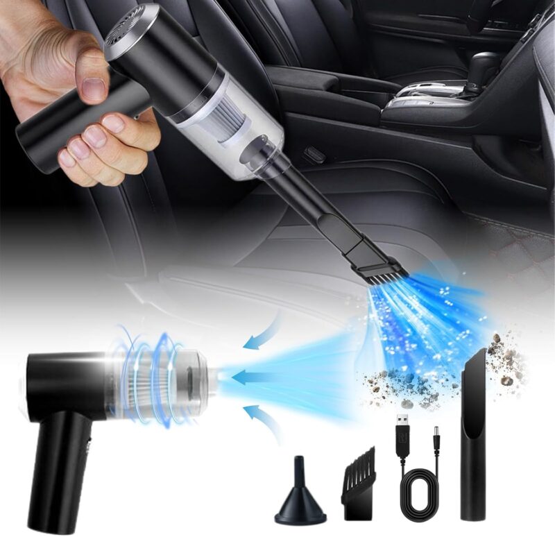 Mini Aspirateur Portable Sans Fil  3 en 1 pour voiture et maison