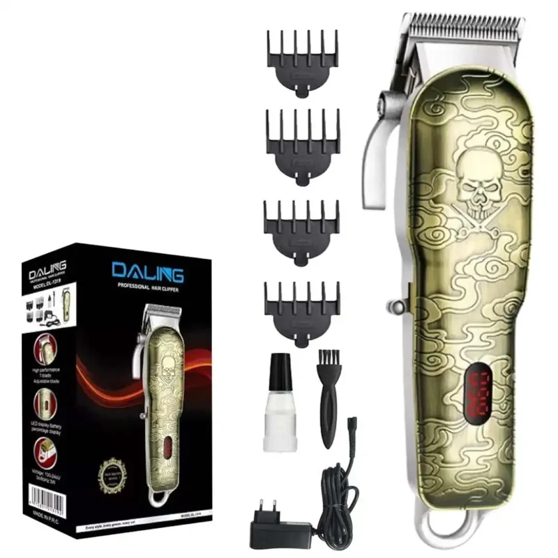 DALING Tondeuse à Cheveux à Barbe Rechargeable Professionnelle