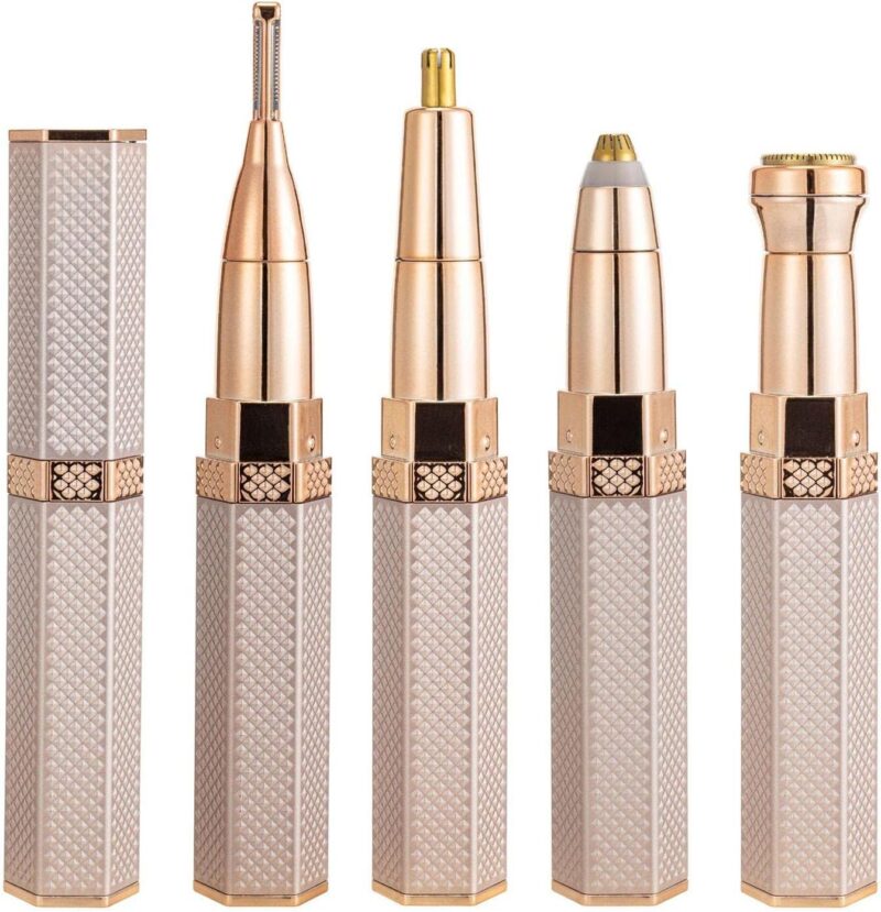 Épilateur Électrique 4 en 1 pour Visage et Corps-Femmes-Gold – Image 2