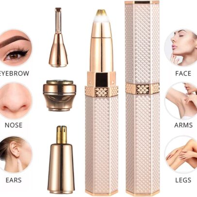 Épilateur Électrique 4 en 1 pour Visage et Corps-Femmes-Gold
