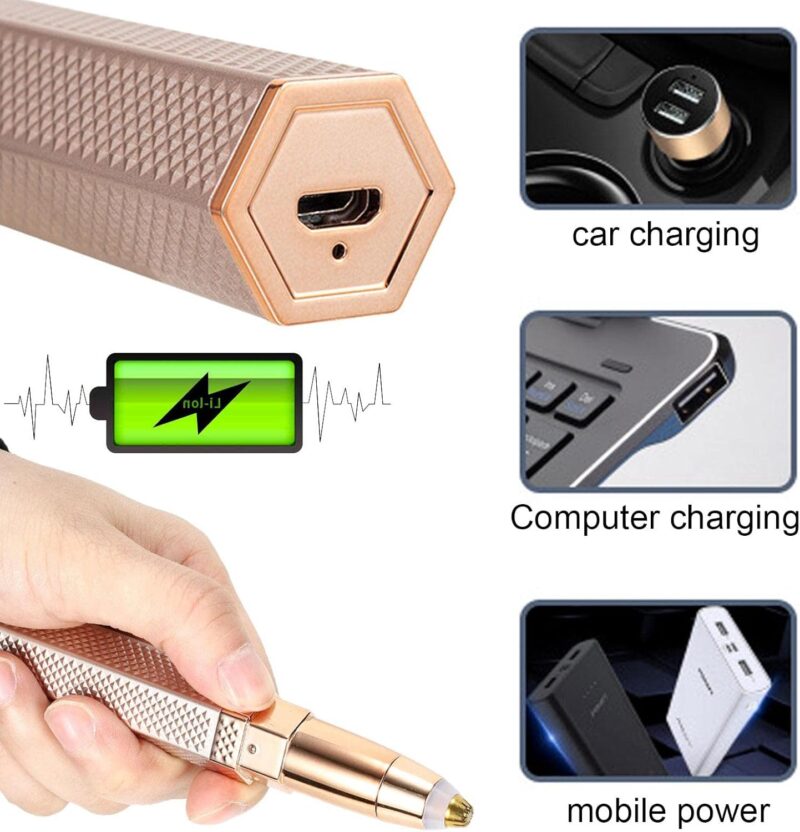 Épilateur Électrique 4 en 1 pour Visage et Corps-Femmes-Gold – Image 7