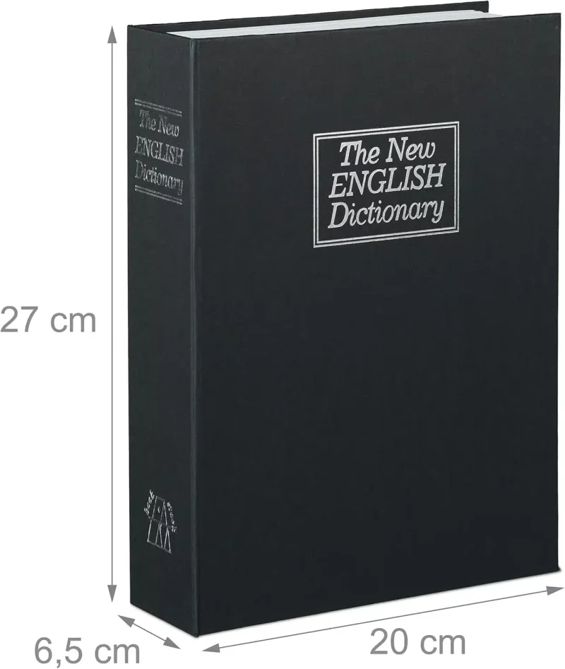 Coffre fort grand livre fermable serrure clés Dimension : 26,5 x 20 x 6,5 cm, – Image 4