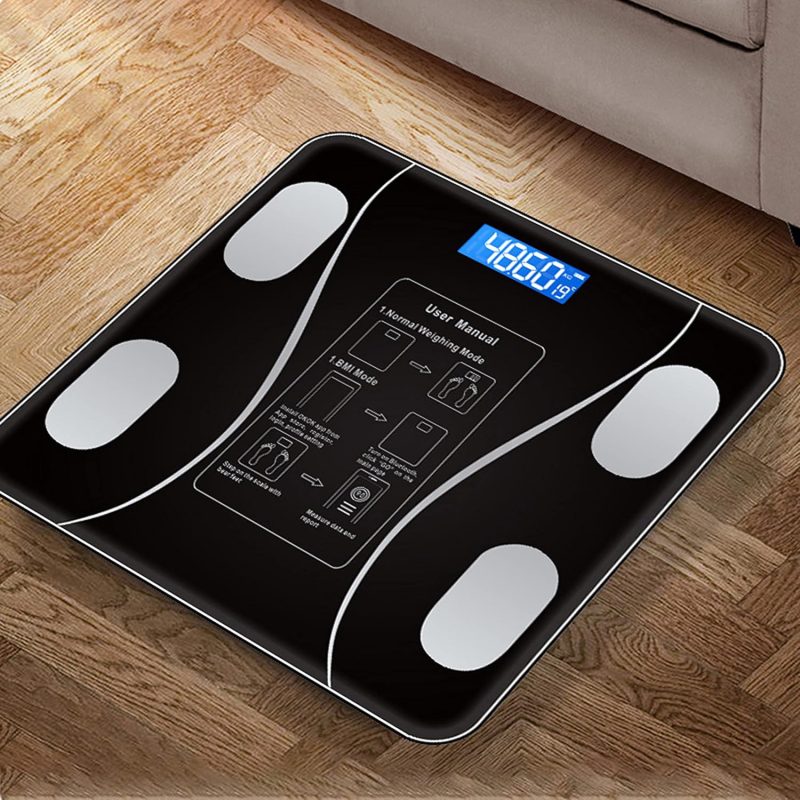 Balance de Salle de Bain Ménager Précise Pesage de Poids Numérique Échelle IMC Analyseur de Composition Corporelle Max 180 Kg – Image 6