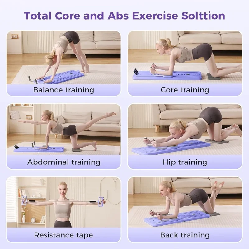 Planche Pilates - Pilates Reformer - Multifonctionnelle - Planche d'exercices abdominaux – Image 8