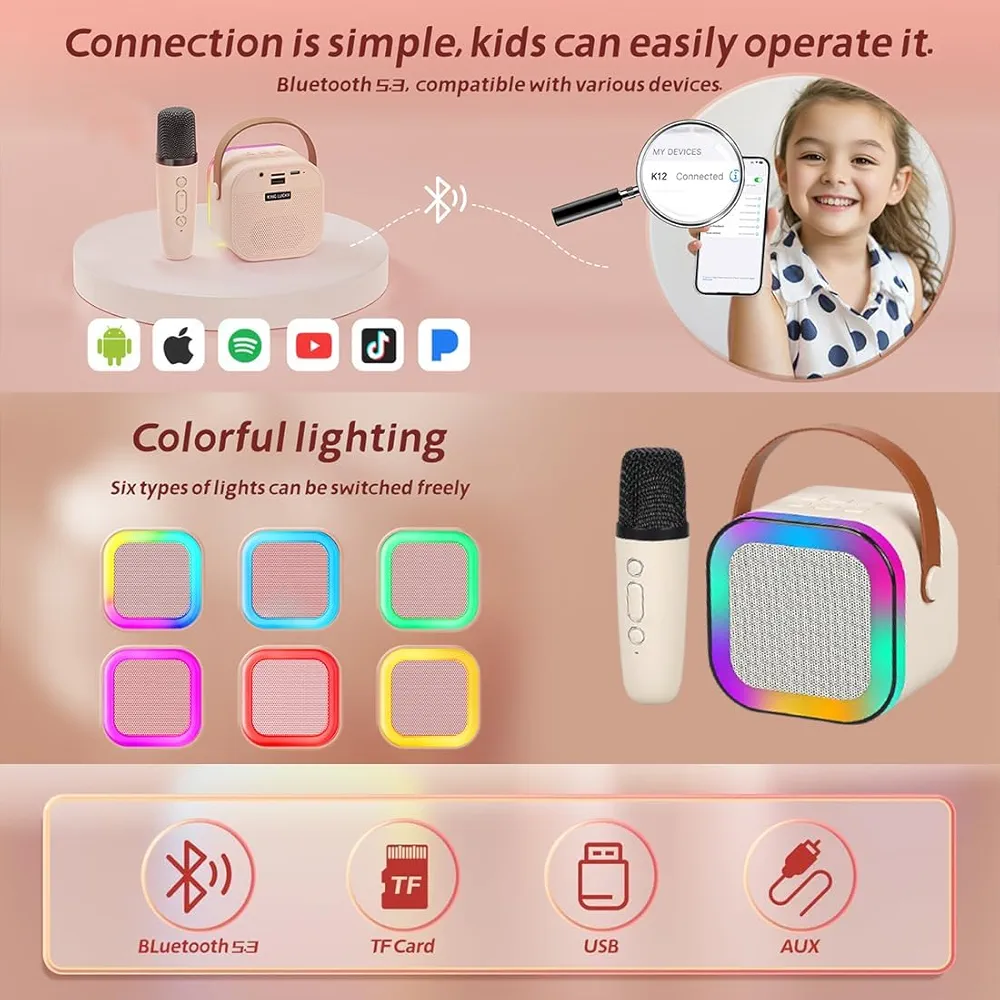 Mini Système Karaoké Sans Fil – Amusez-vous et Chantez Partout – Image 3