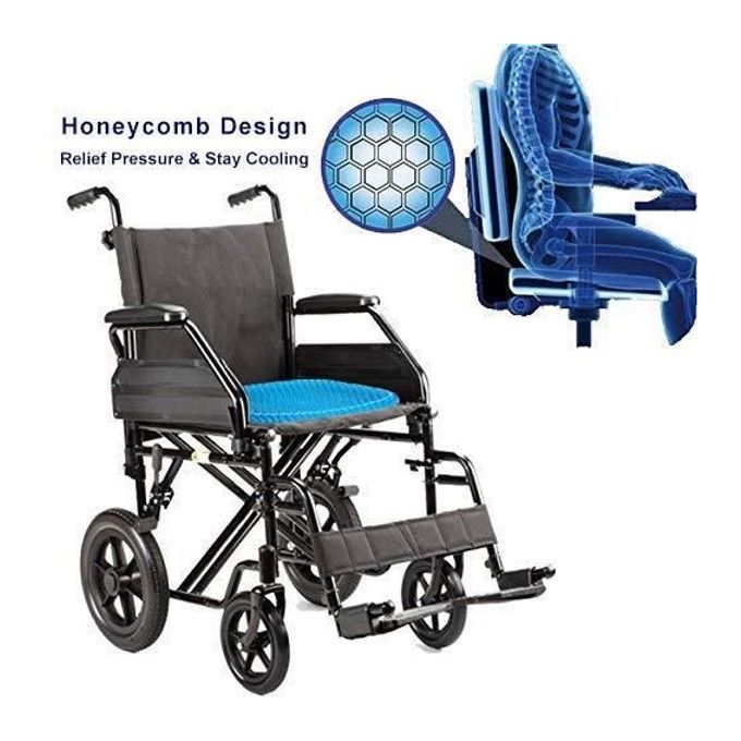 Coussin en gel de silicone, oreiller flexible, coussin en nid d'abeille doux et respirant – Image 5