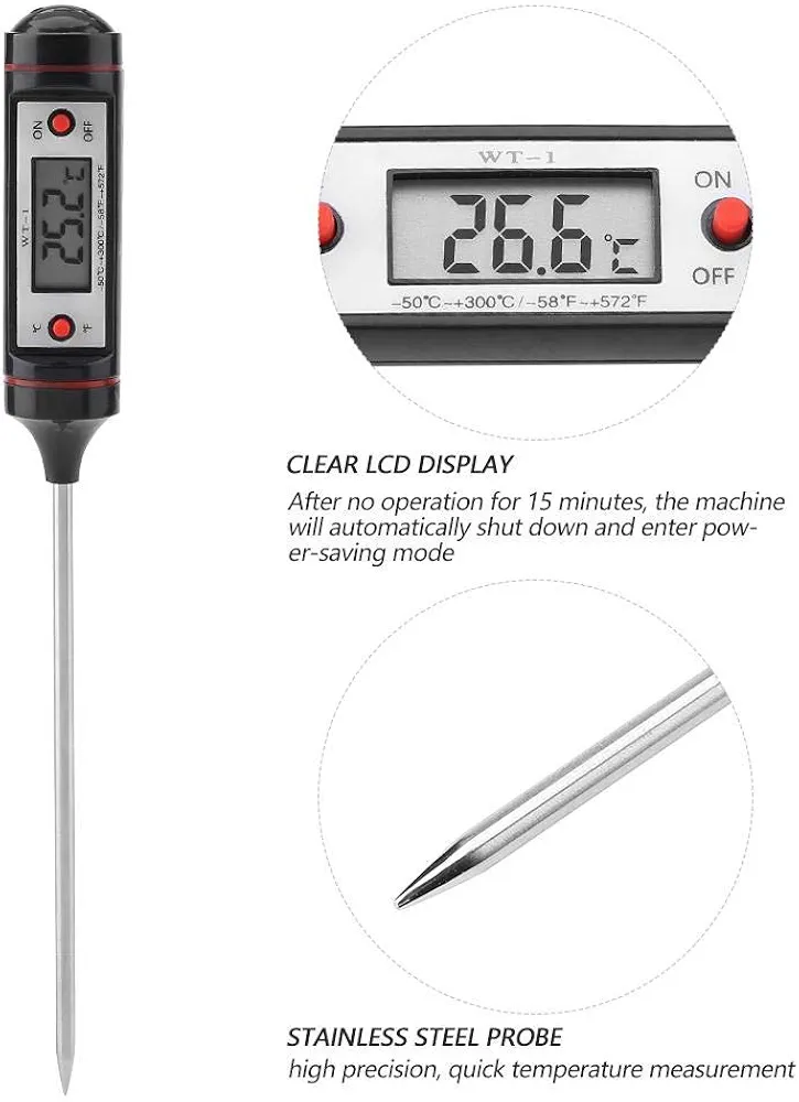 THERMOMETRE DE CUISSON DIGITAL A SONDE -50 A +200°C – Image 2