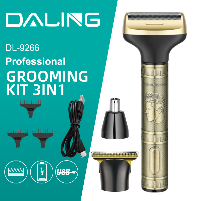 Tondeuse Multifonction 3 en 1 DALING – Look Parfait en 1 Seul Appareil