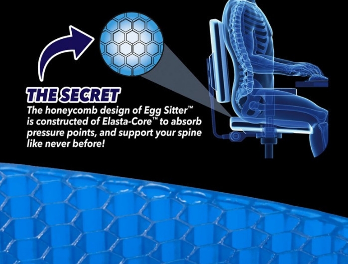 Coussin en gel de silicone, oreiller flexible, coussin en nid d'abeille doux et respirant – Image 6